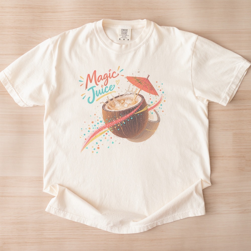 Magic Juice Coconut Cocktail Splashing Tropical Tee